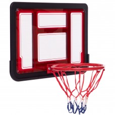Мини-щит баскетбольный с кольцом и сеткой SP-Sport S881AB Красный