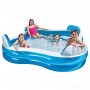 Дитячий надувний басейн Intex 56475-2, 229 х 229 х 66 см, з кульками 10 шт, підстилкою, насосом (hub_rxndow)