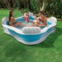 Дитячий надувний басейн Intex 56475-2, 229 х 229 х 66 см, з кульками 10 шт, підстилкою, насосом (hub_rxndow)