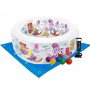 Детский надувной бассейн Intex 58480-2 Аквариум 152 х 56 см с шариками 10 шт подстилкой насосом