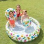 Детский надувной бассейн Intex 59469-2 Ананас 132 х 28 см с мячом и кругом с шариками 10 шт подстилкой насосом