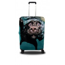 Чохол для валізи Coverbag собака L-принт 0409