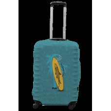 Чехол для чемодана Coverbag серфинг L принт 0423