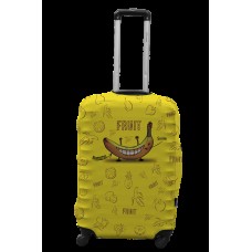 Чохол для валізи Coverbag банан L принт 0424