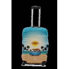 Чохол для валізи Coverbag мінівен M принт 0425