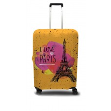 Чохол для валізи Coverbag Париж L принт 0414