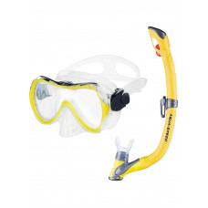 Набор маска и трубка Aqua Speed ENZO + EVO 6071 детский Желтый (604-18) (5908217660718)