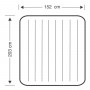 Надувний матрац Двомісний Intex 64765 152 х 203 х 25 см із двома подушками, насосом Синій (hub_zbq5bb)