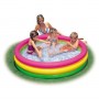 Дитячий надувний басейн Intex з кульками Райдужний 114х25 см (57412-1)