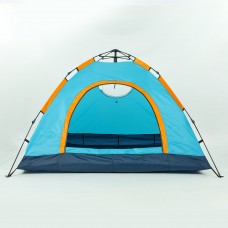 Палатка с автоматическим каркасом 4-х местная planeta-sport TY-0537 2х2,1х1,35 м Голубая