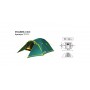 Палатка двухместная Tramp Stalker 2 v2 с тамбуром и снежной юбкой 210 х 300 х 120 см