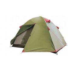 Палатка трехместная туристическая Tramp Lite Tourist 3 двухслойная Зеленый