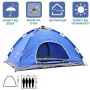 Автоматическая палатка туристическая 4-х местная Easy-Camp водонепроницаемая Синяя + Мини охладитель Air Cooler Mini