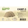 Палатка туристическая трехместная Tramp Lite Camp 3 песочная
