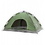 Автоматическая палатка туристическая Camp 4-х местная с москитной сеткой Зеленая+Подвесная лампа
