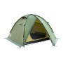 Палатка трехместная Tramp ROCK 3 V2 Зеленая с внешними дугами 330х220x130 см