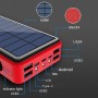 Портативний зарядний пристрій Solar 99000 mAh з безконтактною зарядкою та LED ліхтарем на сонячній батареї