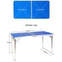 Розкладний туристичний стіл Easy Campi для пікніка зі стільцями Синій + Гамак підвісний Синій
