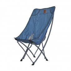 Розкладний стілець із підголівником Lesko S4576 Синій