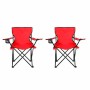 Комплект туристический складной стул 2 шт Folder Seat в чехле Красный