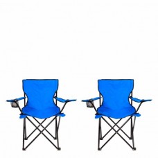 Комплект туристический складной стул 2 шт Folder Seat в чехле Синий