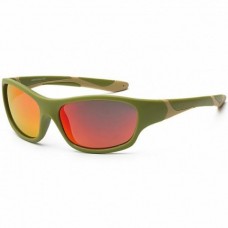 Дитячі сонцезахисні окуляри Koolsun хакі серії Sport Розмір 3+ (KS-SPOLBR003)