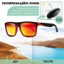 Солнцезащитные очки Kdeam поляризационные Черно-оранжевые (КD 156)
