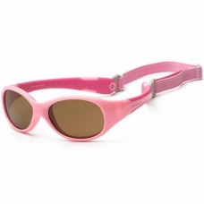 Дитячі сонцезахисні окуляри Koolsun рожеві серії Flex Розмір 3+ (KS-FLPS003)