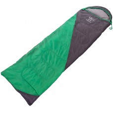 Спальный мешок одеяло с капюшоном SP-Sport SY-D02 Серый-Салатовый