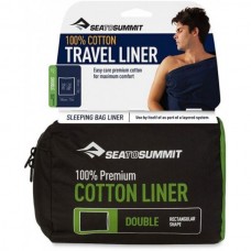 Вкладыш Sea To Summit Premium Cotton Travel Liner Double 185L x 185W см (1033-STS ADBLOSNB)