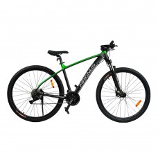 Велосипед спортивный Corso 29" Magnus рама алюминиевая 19" 27 скоростей Black and Green (127950)