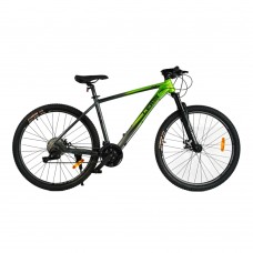 Велосипед спортивный Corso 27.5" Leroi рама алюминиевая 19" 27 скоростей Green and Black (127939)